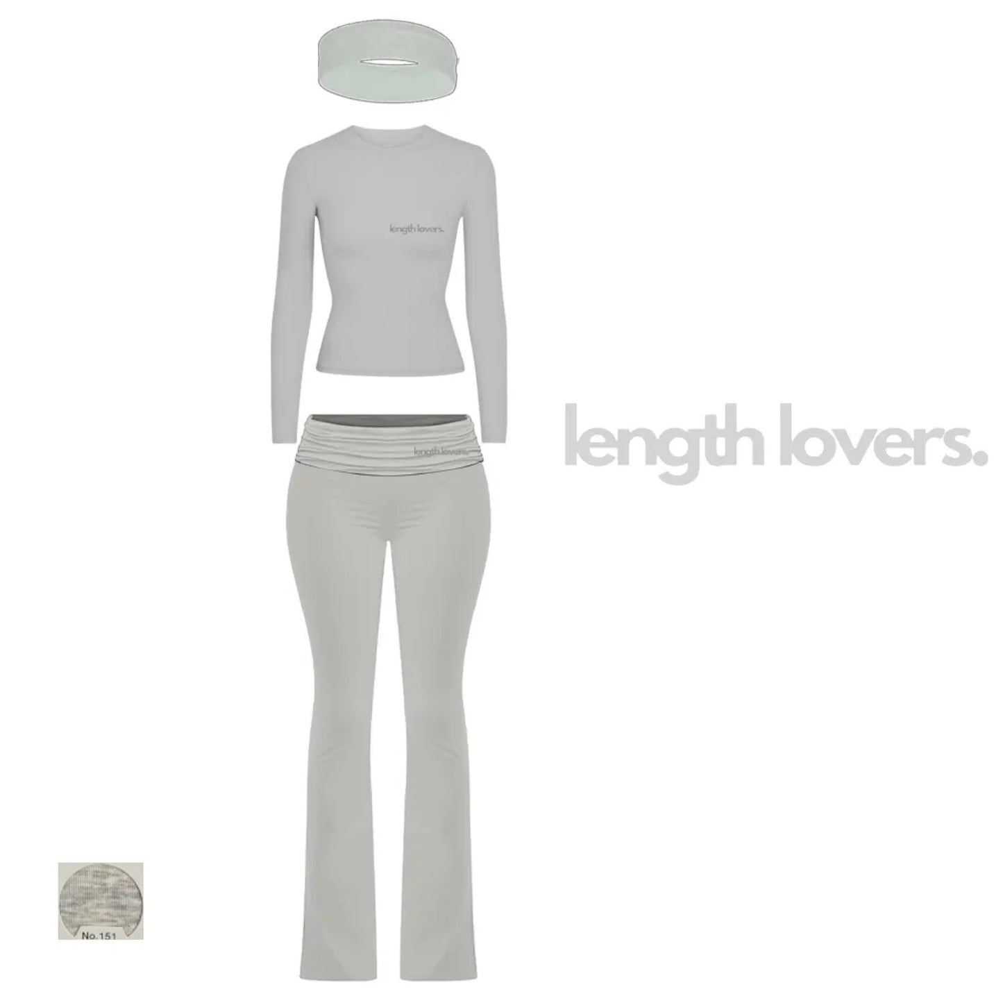 Solid Loungewear Set- MARBLE GREY