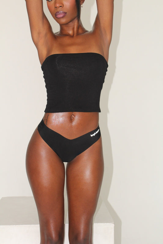 Seamless No Show Panty- BLACK